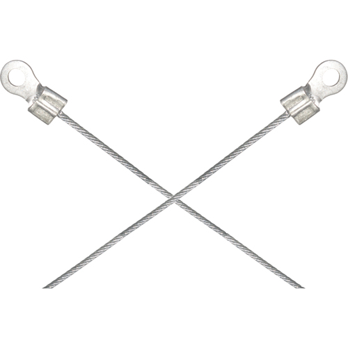 Light-Duty Bonding & Grounding Wire Assemblies - Two 1/4" Terminal Connectors Mukwa Safety Services
