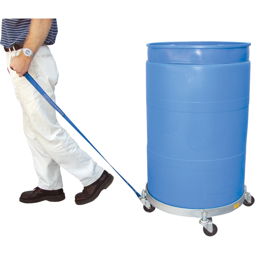 Multi-Tier Drum Dollies, Steel, 900 lbs. Capacity, 23-1/2" Diameter, Rubber Casters Mukwa Safety Services