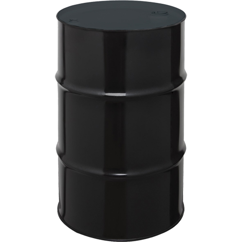 Steel Drums, 55 US gal (45 imp. gal.), Unlined, Black, Closed Top, 1A1/X1.8/300, 20 Gauge Mukwa Safety Services