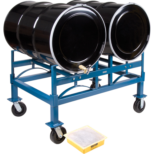 Porte-barils empilables, 2 barils, Capacit&eacute; de 1600 lb, 45-1/2" la x 30" p x 12-1/2" h Mukwa Safety Services