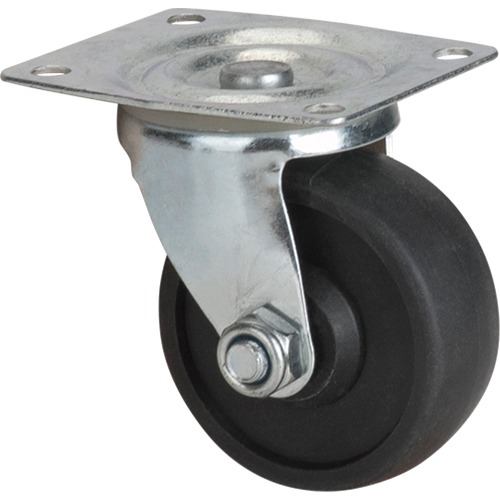 Roulette, Pivotant, 3" (76 mm), Polyol&eacute;fine, 250 lb (113 kg) Mukwa Safety Services