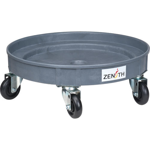 Leak Containment Drum Dolly, 24.25" dia. X 8.625" H, 1.5 US Gal. Spill Cap. Mukwa Safety Services