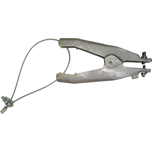 Static Grounding Clamp (GAT Series), Cast Aluminum Body Material, Stainless Steel Cup Point Material, 1 Isolated Point Configuration, 1-1/4" Max. Opening Mukwa Safety Services