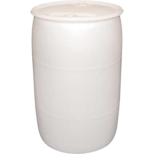 Barils en poly&eacute;thyl&egrave;ne, 30 gal. US (25 gal. imp.), Dessus ferm&eacute;, Naturel Mukwa Safety Services