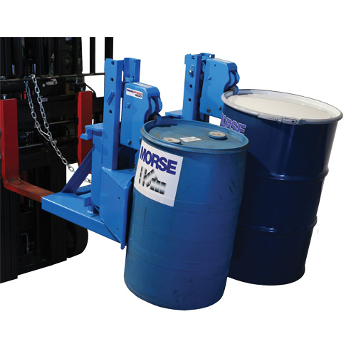 MORSPEED 1500 Forklift Drum Handler, For 55 US gal. (45 Imperial Gal.) Mukwa Safety Services