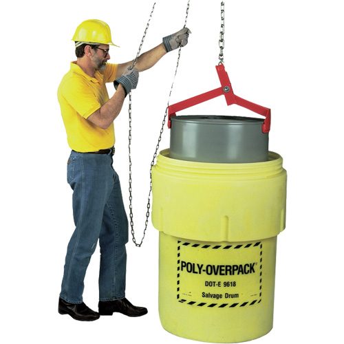 L&egrave;ve-baril, Baril de 85 gal. US (70 gal. imp.), Capacit&eacute; 1000 lb/454 kg Mukwa Safety Services