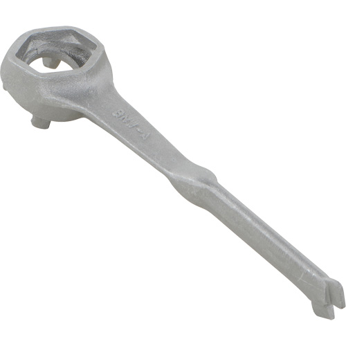 Cl&eacute; pour bouchon-&eacute;crou sp&eacute;cialis&eacute;e &agrave; un seul c&ocirc;t&eacute;, Ouverture de 1-1/2", Poign&eacute;e 4-1/4", Aluminium anti&eacute;tincelles Mukwa Safety Services