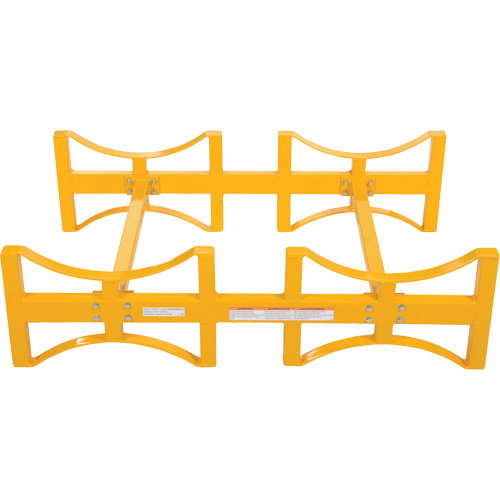 Steel Stackable Drum Rack, 2 Drums, 1600 lbs. Capacity, 45-1/2" W x 29-7/8" D x 12-3/4" H Mukwa Safety Services