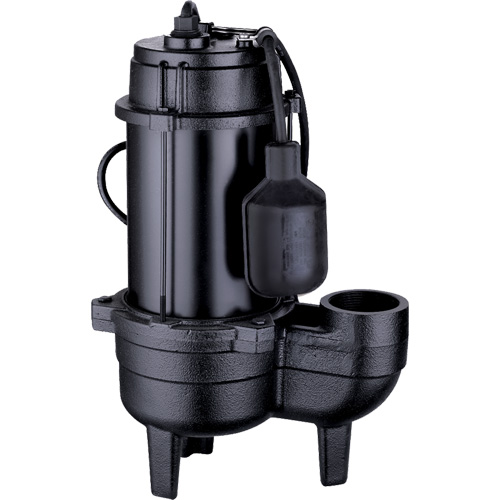 Cast Iron Sewage Pump, 120 V, 9.5 A, 6000 GPH, 1/2 HP Mukwa Safety Services