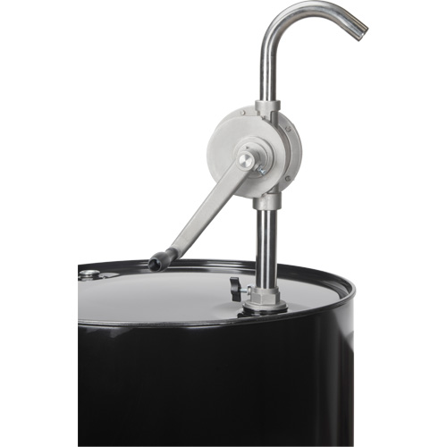 Pompe rotative pour baril, Acier inoxydable, Pour capacit&eacute; 55 gal., 12 oz/course Mukwa Safety Services