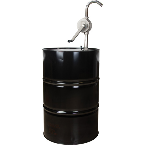 Pompe rotative pour baril, Acier inoxydable, Pour capacit&eacute; 55 gal., 12 oz/course Mukwa Safety Services