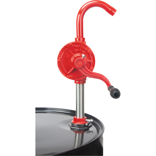 Pompe rotative pour baril, Fonte/Acier, Pour capacit&eacute; 30-55 gal., 8 oz/course Mukwa Safety Services
