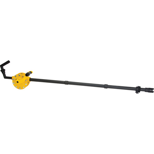 Rotary Type Drum Pump, Polypropylene, Fits 15 - 55 US Gal., 8 oz./Stroke Mukwa Safety Services