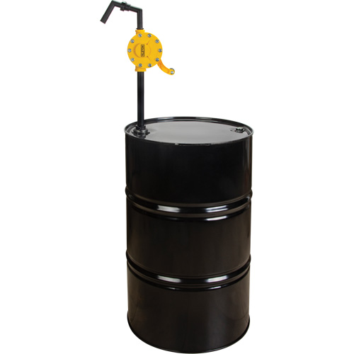 Rotary Type Drum Pump, Polypropylene, Fits 15 - 55 US Gal., 8 oz./Stroke Mukwa Safety Services