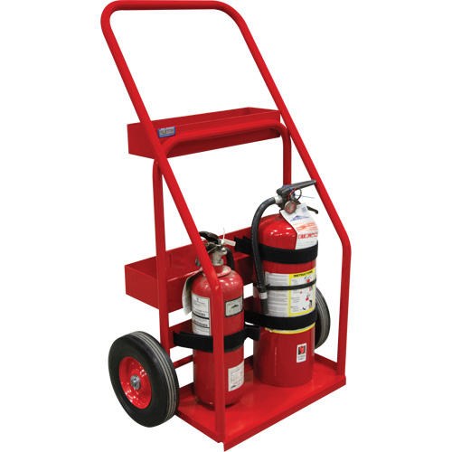 Chariot de prevention d'incendie pour travaux &agrave; chaud, Roues Semi-pneumatique, Base de 17,75" la x 8,9" lo, 100 lb Mukwa Safety Services