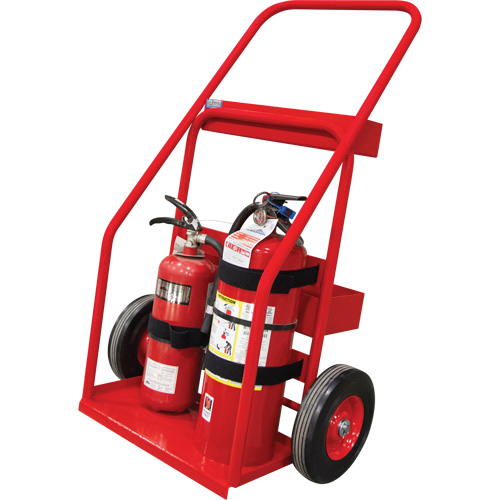 Chariot de prevention d'incendie pour travaux &agrave; chaud, Roues Semi-pneumatique, Base de 17,75" la x 8,9" lo, 100 lb Mukwa Safety Services