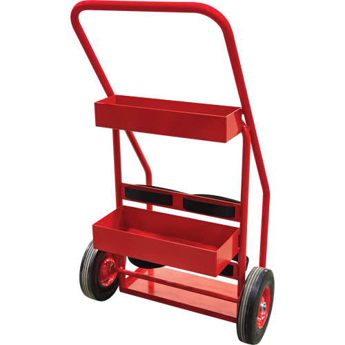 Chariot de prevention d'incendie pour travaux &agrave; chaud, Roues Semi-pneumatique, Base de 17,75" la x 8,9" lo, 100 lb Mukwa Safety Services