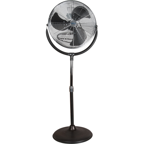 Ventilateur sur pi&eacute;destal haute vitesse, Commercial, 3 Vitesses, Diam&egrave;tre de 20" Mukwa Safety Services