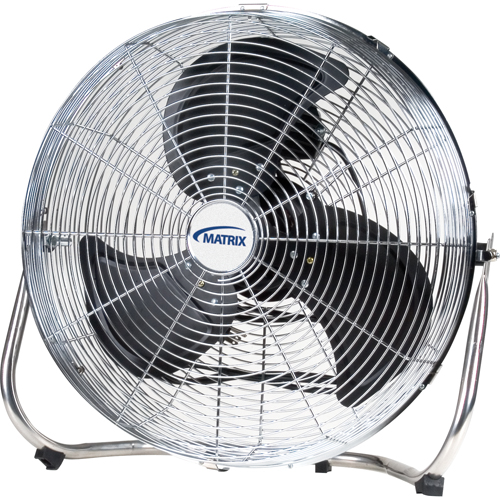 Ventilateur sur pied haute vitesse, Commercial, 3 vitesses, Diam&egrave;tre de 18" Mukwa Safety Services
