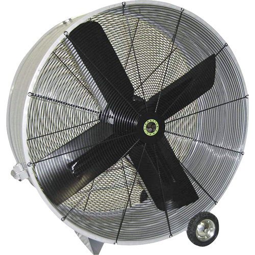 Belt Drive Drum Fans, Industrial, 1 Speed, 48" Diameter Mukwa Safety Services