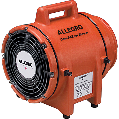 8" Plastic COM-PAX-IAL Blowers, 1/3 HP, 900 CFM, Explosion Proof Mukwa Safety Services