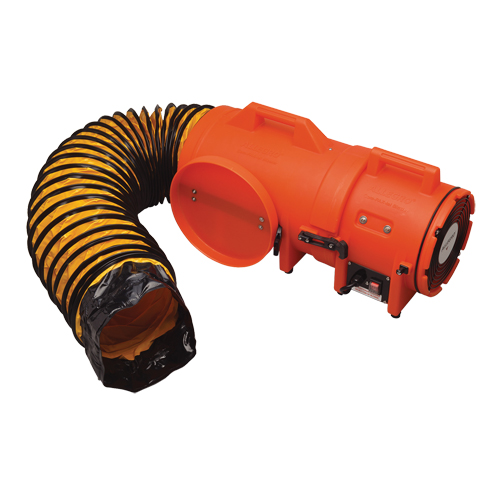 8" Plastic COM-PAX-IAL Blowers, 1/3 HP, 831 CFM Mukwa Safety Services