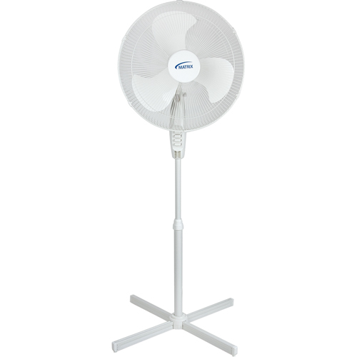 Ventilateur oscillant sur socle, Commercial, 3 Vitesses, Diam&egrave;tre de 18" Mukwa Safety Services