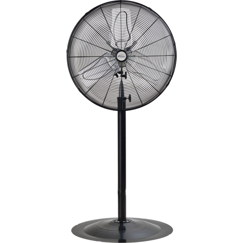 Non-Oscillating Pedestal Fan, Heavy-Duty, 2 Speed, 24" Diameter Mukwa Safety Services
