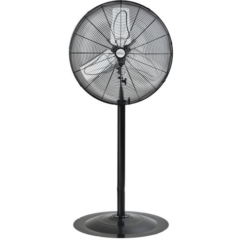 Oscillating Pedestal Fan, Heavy-Duty, 2 Speed, 24" Diameter Mukwa Safety Services