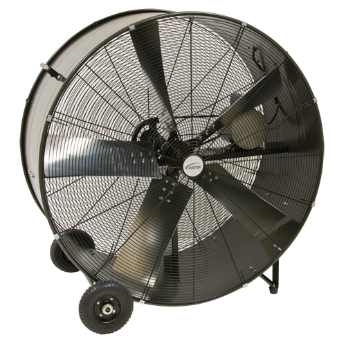 Heavy-Duty Fixed Belt Drive Drum Fan, Industrial, 2 Speed, 42" Diameter Mukwa Safety Services