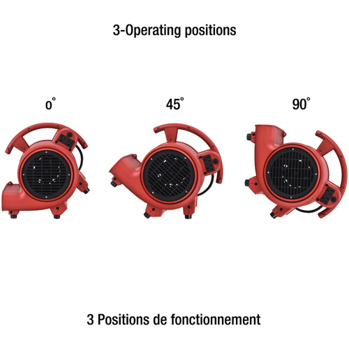Appareil de ventilation, 550 pi³/min Mukwa Safety Services