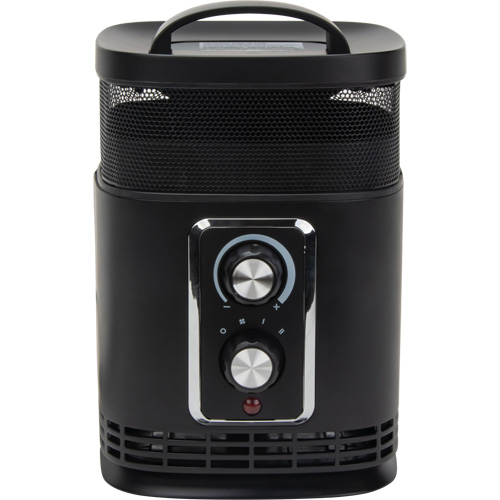 360 Degree Surround Portable Heater, Ceramic, Electric, 5200 BTU/H Mukwa Safety Services