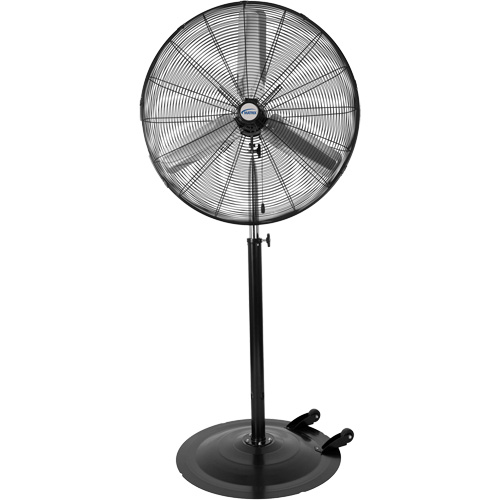 Ventilateur non oscillant sur socle avec roulettes, Industriel, 3 Vitesses, Diam&egrave;tre de 30" Mukwa Safety Services