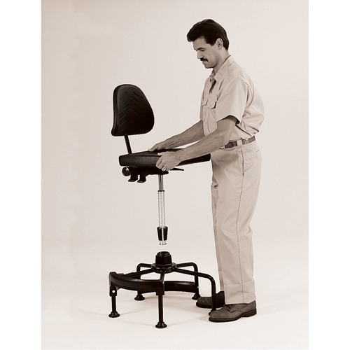 Si&egrave;ges industriels, Stationnaire, Ajustable Hauteur, Capacit&eacute; 250 lb Mukwa Safety Services