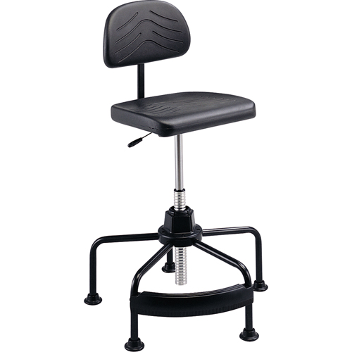 Industrial Seating, Stationary, Adjustable Height, 250 lbs. Capacity Mukwa Safety Services