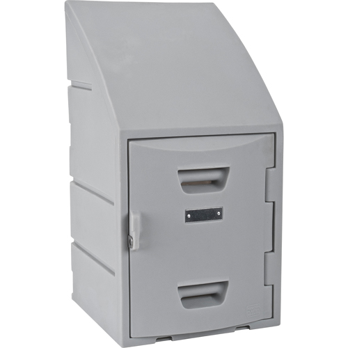 Locker, 15" x 15" x 31", Grey, Assembled Mukwa Safety Services