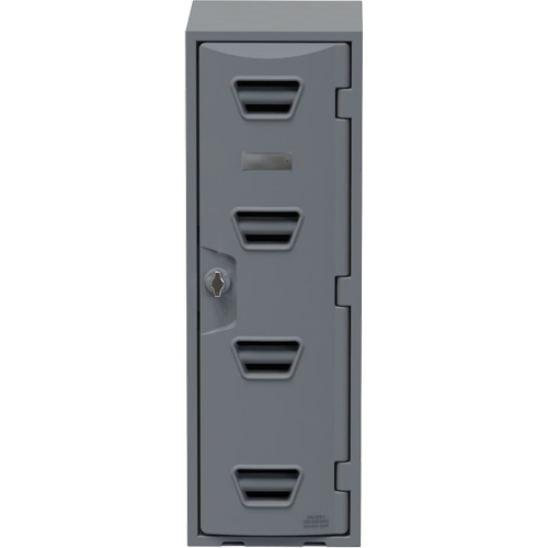 Locker, 12" x 15" x 36", Grey, Assembled Mukwa Safety Services