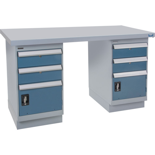 Pre-Designed Workbench, 72" W x 36" D x 34" H, 2500 lbs. Capacity Mukwa Safety Services