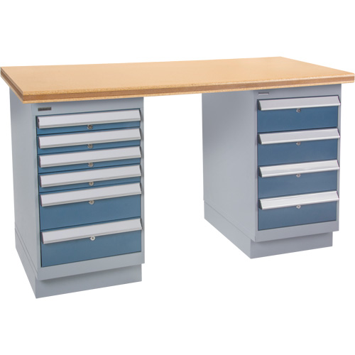 Pre-Designed Workbench, 72" W x 36" D x 34" H, 2500 lbs. Capacity Mukwa Safety Services