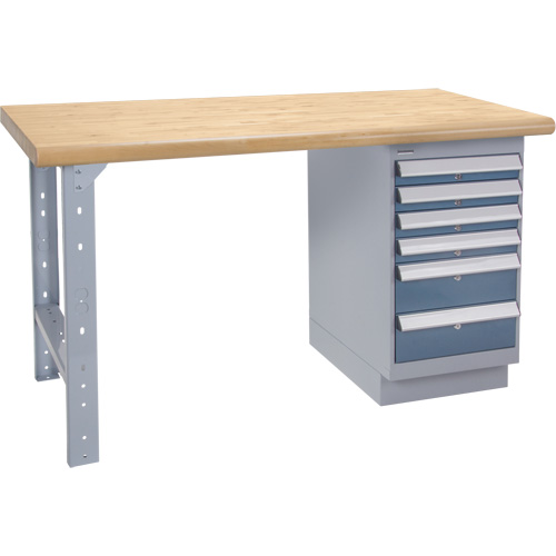 Pre-Designed Workbench, 2500 lbs. Cap., 60" W x 36" D, 34" H Mukwa Safety Services