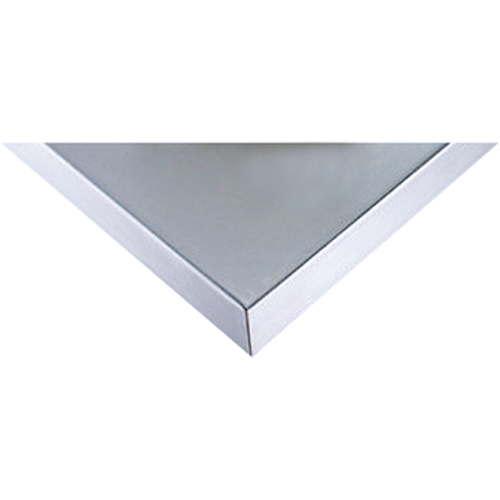 304 Stainless Steel Wood-Filled Workbench Tops, 24" D x 48" W, 1-3/4" Thick Mukwa Safety Services