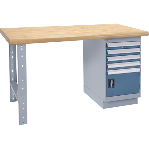 Workbench, Door w/ Drawer Combination, 2500 lbs. Cap., 72" W x 36" D, 34" H Mukwa Safety Services