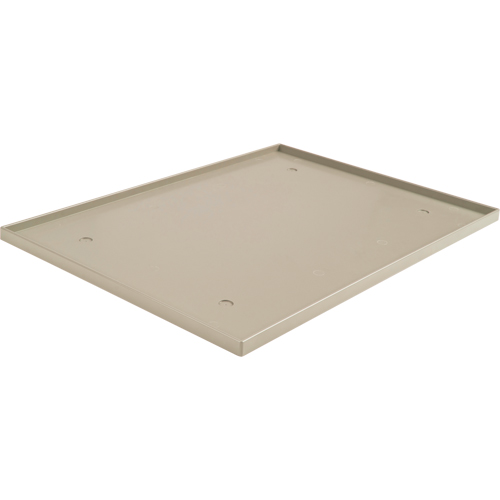 Fond de casier, Convient aux casiers 12" x 18", Beige, Plastique Mukwa Safety Services