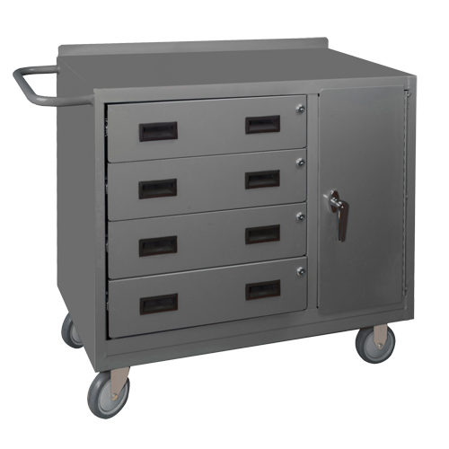 Armoire d'&eacute;tabli mobile, Acier Surface Mukwa Safety Services