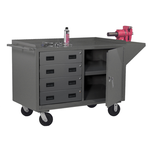Mobile Workbench Cabinet, Steel Surface Mukwa Safety Services