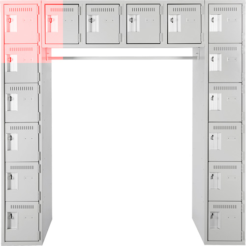 Assembled Archettes Clean Line Economy Lockers, 16 -tier, Bank of 3, 18" x 72" x 12", Steel Mukwa Safety Services