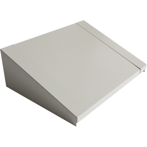 Dessus inclin&eacute; pour casiers robustes enti&egrave;rement soud&eacute; Concorde, Bloc de 2, 18" p x 24" la x 6" ha, Gris, Acier Mukwa Safety Services