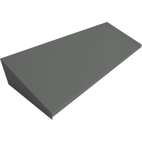 Dessus inclin&eacute; pour casiers robustes enti&egrave;rement soud&eacute; Concorde, Bloc de 4, 18" p x 48" la x 6" ha, Acier Mukwa Safety Services