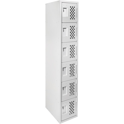 Clean Line Lockerettes, 6 -tier, 18" x 72" x 12", Steel Mukwa Safety Services