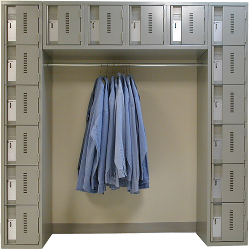 Archettes Concorde Heavy Duty Lockers, 16 -tier, Bank of 3, 18" x 72" x 72", Steel Mukwa Safety Services